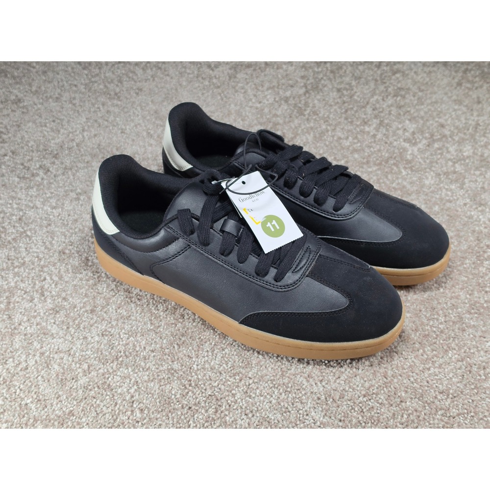 Goodfellow & Co Finlay Mens Black Gum Sole Sneakers Size 11 New